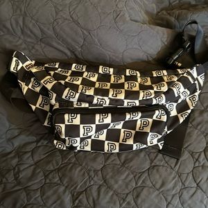 PINK Victoria's Secret WAIST BAG/FANNY PACK black and white in color